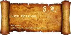 Buck Melinda névjegykártya